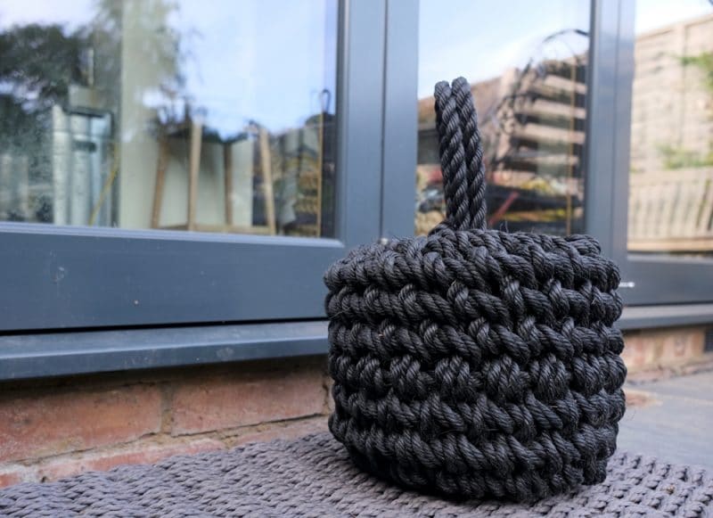 Stylish and functional bi fold door stops Beautiful Rope Decor