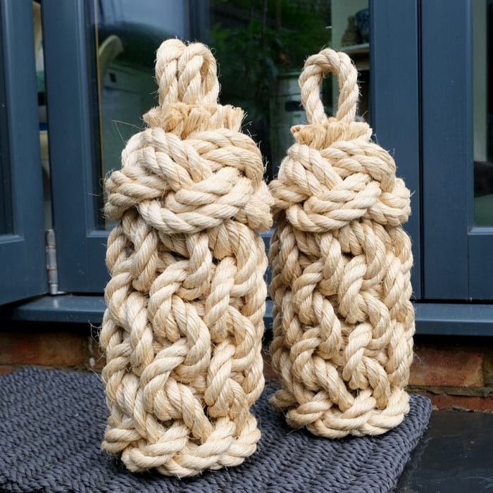 Stylish and functional bi fold door stops Beautiful Rope Decor