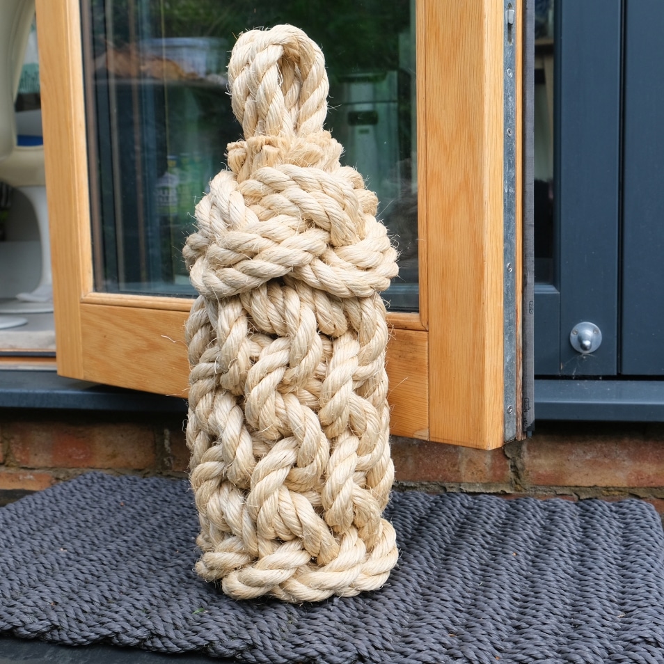Tall Door Stop Ideal for Bifolds & Patio Doors Beautiful Rope Decor